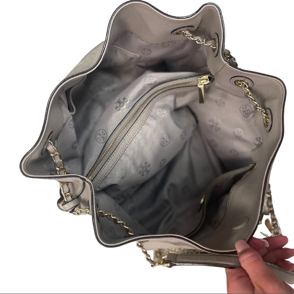 Authentic Tory Burch Leather Tote Bag - Picture 3 of 5